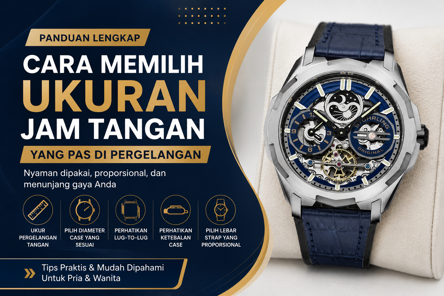 memilih ukuran jam tangan