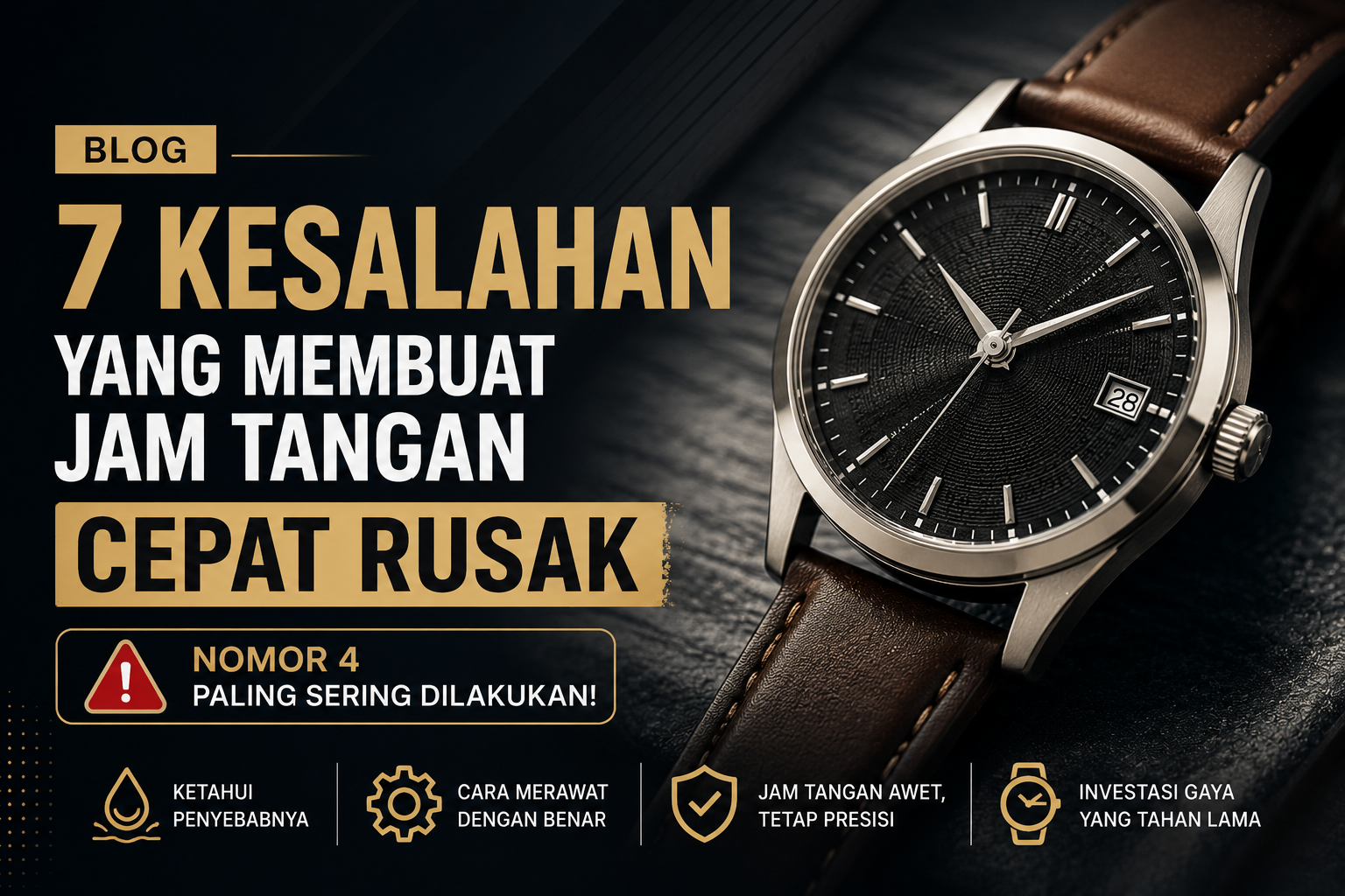 merawat jam tangan automatic